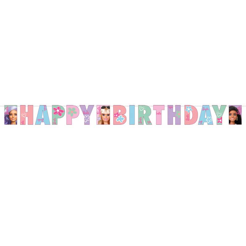 BARBIE SWEET LIFE LETTER BANNER