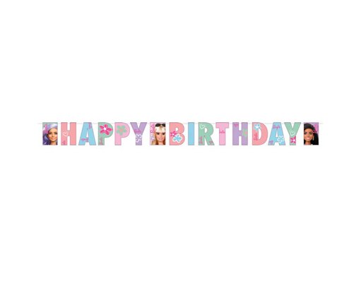 BARBIE SWEET LIFE LETTER BANNER