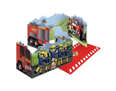 8PK FIREMAN SAM INVITATIONS & ENVELOPES