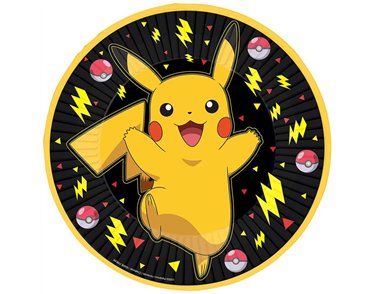 8PK 23cm POKEMON PAPER PLATES