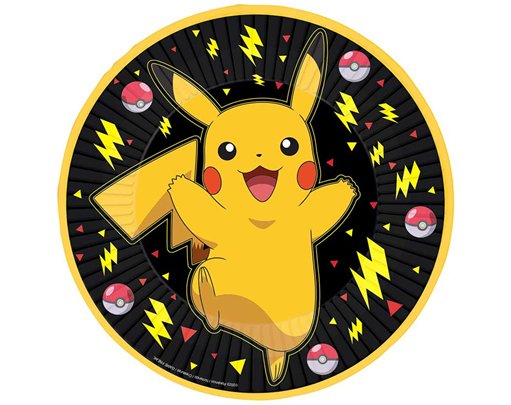 8PK 23cm POKEMON PAPER PLATES