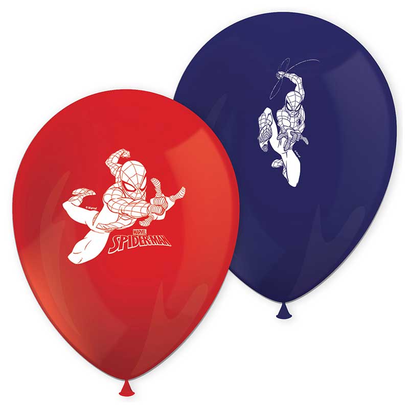 8PK SPIDERMAN CRIME FIGHTER BALLOONS