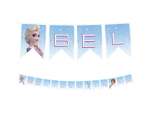 FROZEN II WIND SPIRIT REUSABLE LETTER BANNER
