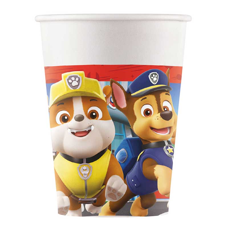 8PK 200ml PAW PATROL RESCUE HEROES PAPER CUPS