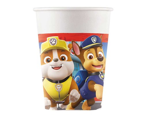 8PK 200ml PAW PATROL RESCUE HEROES PAPER CUPS