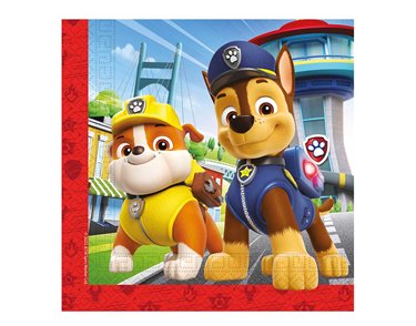 20PK PAW PATROL RESCUE HEROES NAPKINS