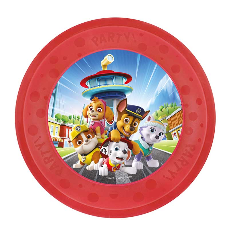 21CM PAW PATROL RESCUE HEROES REUSABLE PARTY PLATE