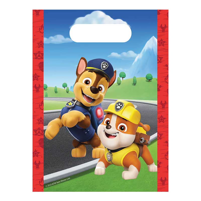 4PK PAW PATROL RESCUE HEROES PAPER PARTY BAGS