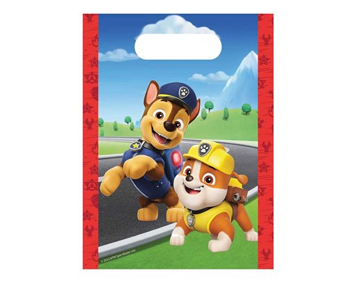 4PK PAW PATROL RESCUE HEROES PAPER PARTY BAGS