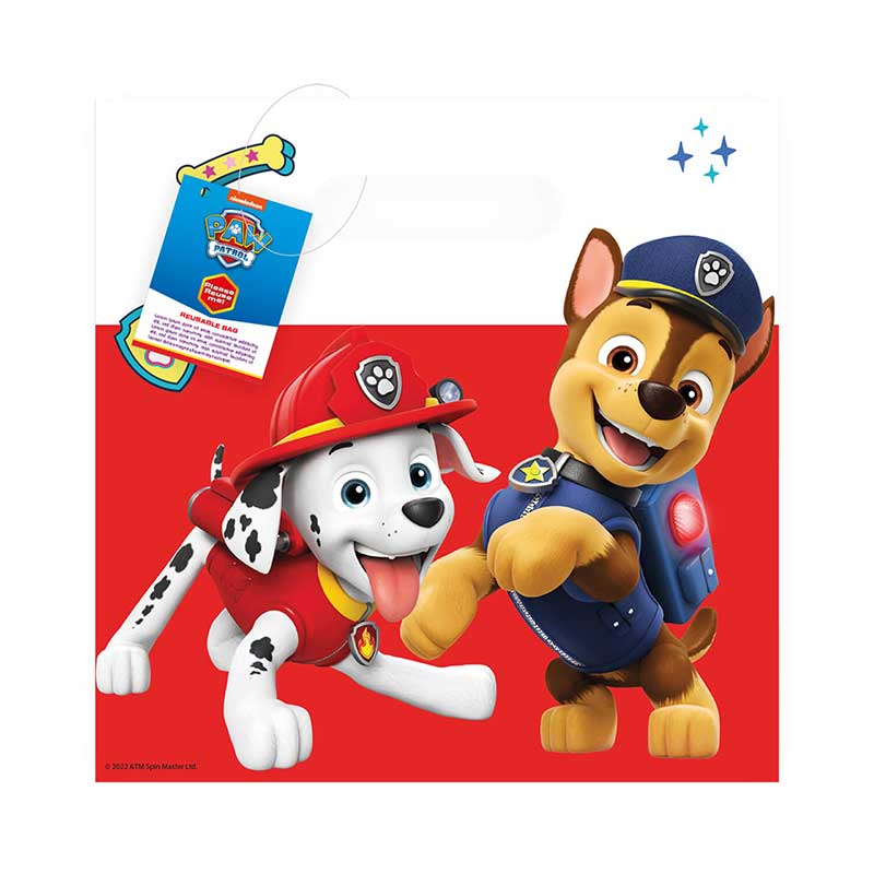 4PK PAW PATROL RESCUE HEROES REUSABLE PARTY BAGS
