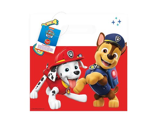 4PK PAW PATROL RESCUE HEROES REUSABLE PARTY BAGS