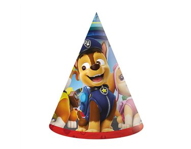 6PK PAW PATROL RESCUE HEROES PAPER HATS