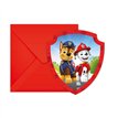 6PK PAW PATROL RESCUE HEROES INVITATIONS