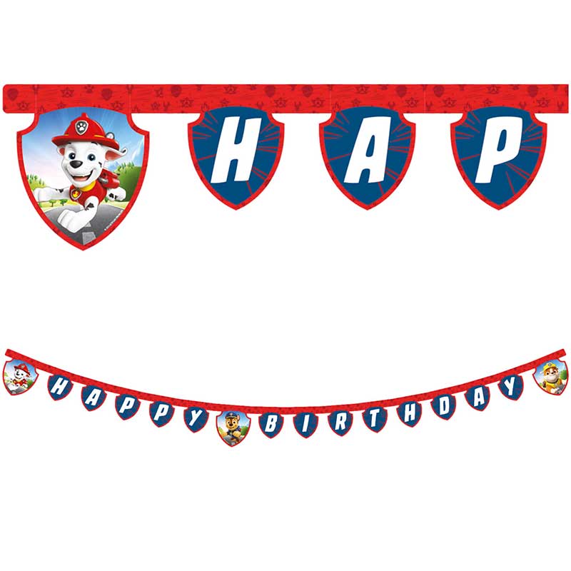 PAW PATROL RESCUE HEROES "HAPPY BIRTHDAY" BANNER