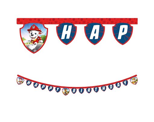 PAW PATROL RESCUE HEROES "HAPPY BIRTHDAY" BANNER