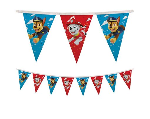 PAW PATROL RESCUE HEROES REUSABLE FLAG BANNER