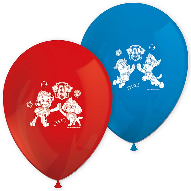 8PK PAW PATROL RESCUE HEROES BALLOONS