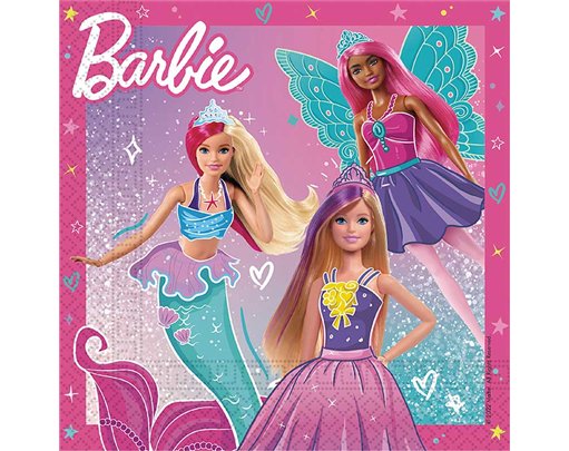 20PK BARBIE FANTASY NAPKINS