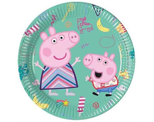 8PK 20cm PEPPA PIG MESSY PLAY PAPER PLATES