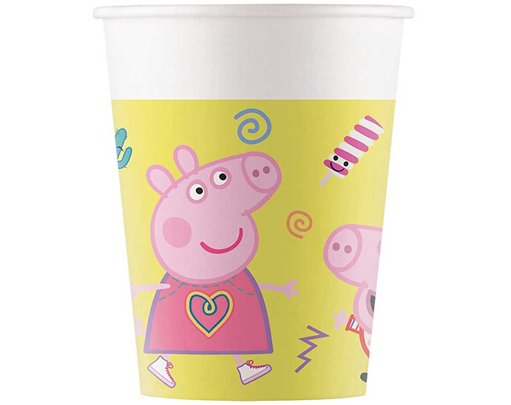 8PK 200ml PEPPA PIG MESSY PLAY PAPER CUPS