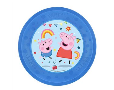 21cm PEPPA PIG MESSY PLAY REUSABLE PARTY PLATE
