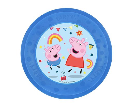 21cm PEPPA PIG MESSY PLAY REUSABLE PARTY PLATE