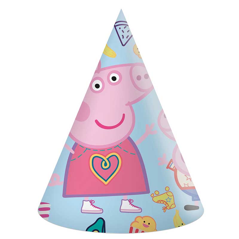 6PK PEPPA PIG MESSY PLAY PAPER HATS