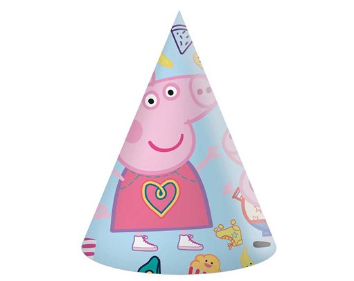 6PK PEPPA PIG MESSY PLAY PAPER HATS
