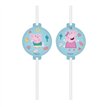 4PK PEPPA PIG MESSY PLAY DRINKING STRAWS