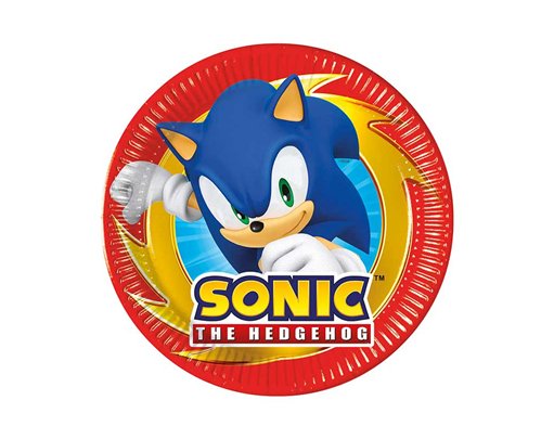 8PK 20cm SONIC PAPER PLATES