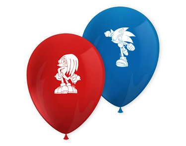 8PK SONIC THE HEDGEHOG BALLOONS