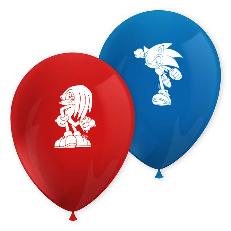 8PK SONIC THE HEDGEHOG BALLOONS