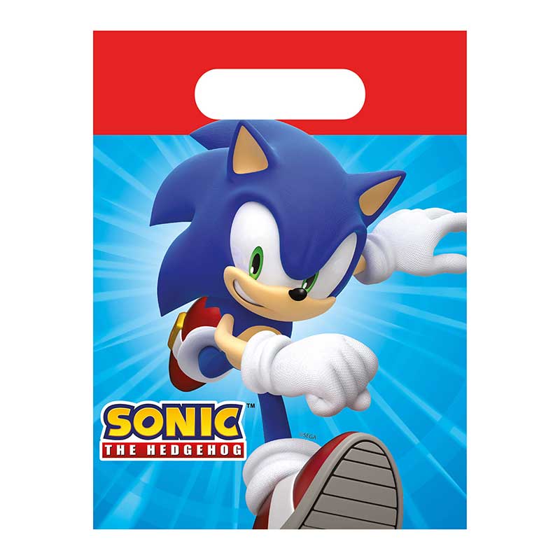 4PK SONIC PAPER PARTY BAGS