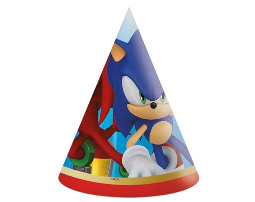 6PK SONIC PAPER HATS