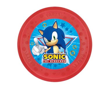 21cm SONIC REUSABLE PARTY PLATE