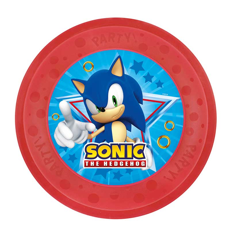 21cm SONIC REUSABLE PARTY PLATE