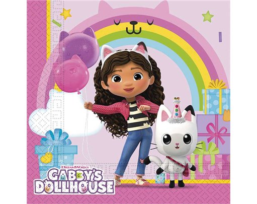20PK GABBY'S DOLLHOUSE NAPKINS