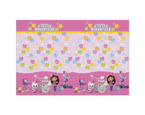 GABBY'S DOLLHOUSE PLASTIC TABLECOVER