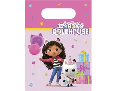 4PK GABBY'S DOLLHOUSE PAPER PARTY BAGS