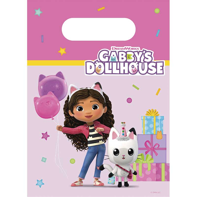 4PK GABBY'S DOLLHOUSE PAPER PARTY BAGS