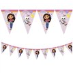 GABBY'S DOLLHOUSE PAPER TRIANGLE FLAG BANNER