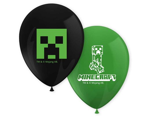 8PK MINECRAFT BALLOONS