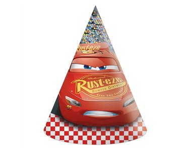 6PK DISNEY CARS PAPER HATS