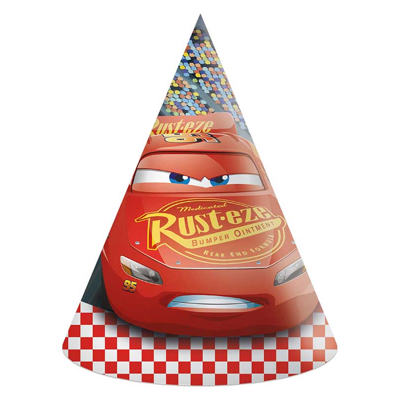 6PK DISNEY CARS PAPER HATS