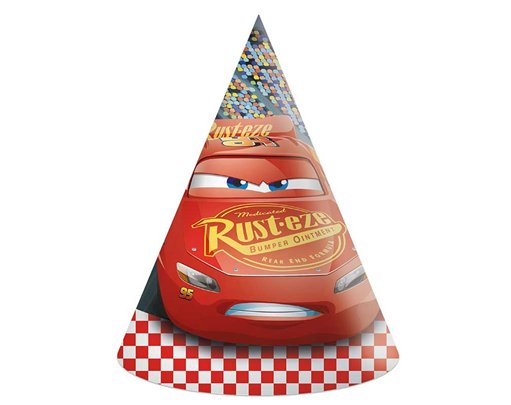 6PK DISNEY CARS PAPER HATS