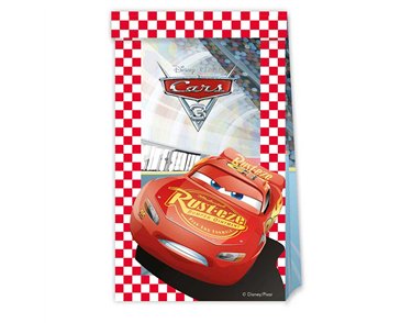 4PK DISNEY CARS PAPER PARTY BAGS