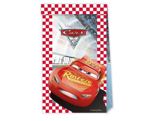 4PK DISNEY CARS PAPER PARTY BAGS