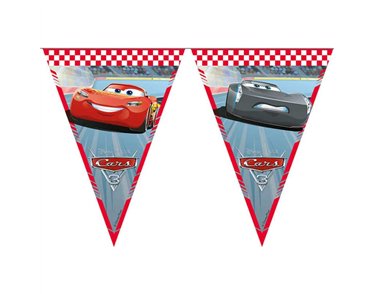 DISNEY CARS PAPER TRIANGLE FLAG BANNER