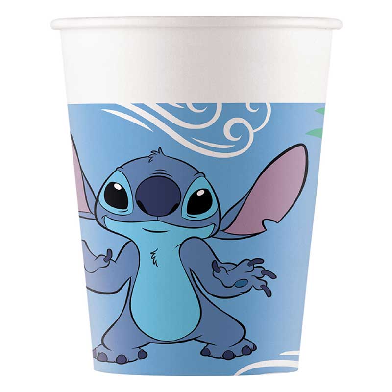 8PK 200ml STITCH PAPER CUPS