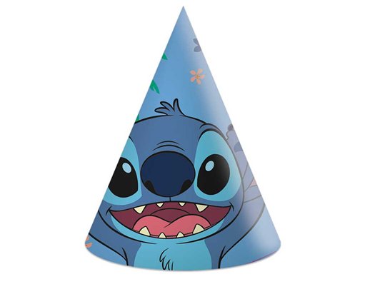 6PK STITCH PARTY HATS